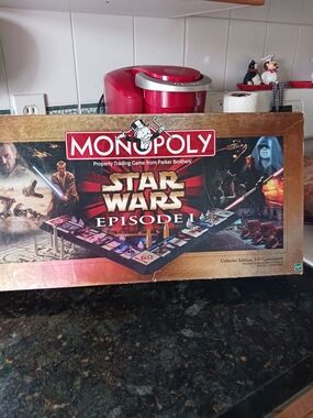 Acer Monopoly Star Wars Episode I Board Game - Red, Black, Gold